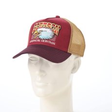 画像5: TRUCKER CAP EAGLE HEAD（トラッカーキャップ イーグルヘッド） ST261EU ワイン (5)