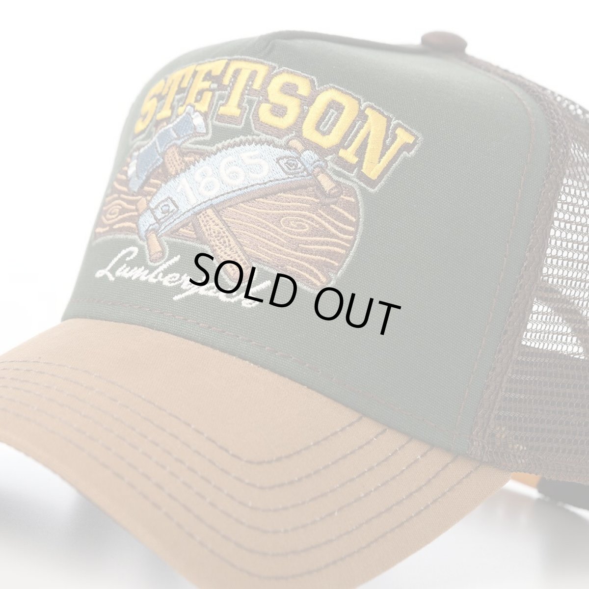 画像3: TRUCKER CAP LUMBERJACK（トラッカーキャップ ランバージャック） ST263EU キャメル (3)