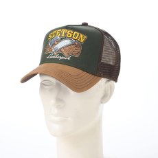 画像5: TRUCKER CAP LUMBERJACK（トラッカーキャップ ランバージャック） ST263EU キャメル (5)