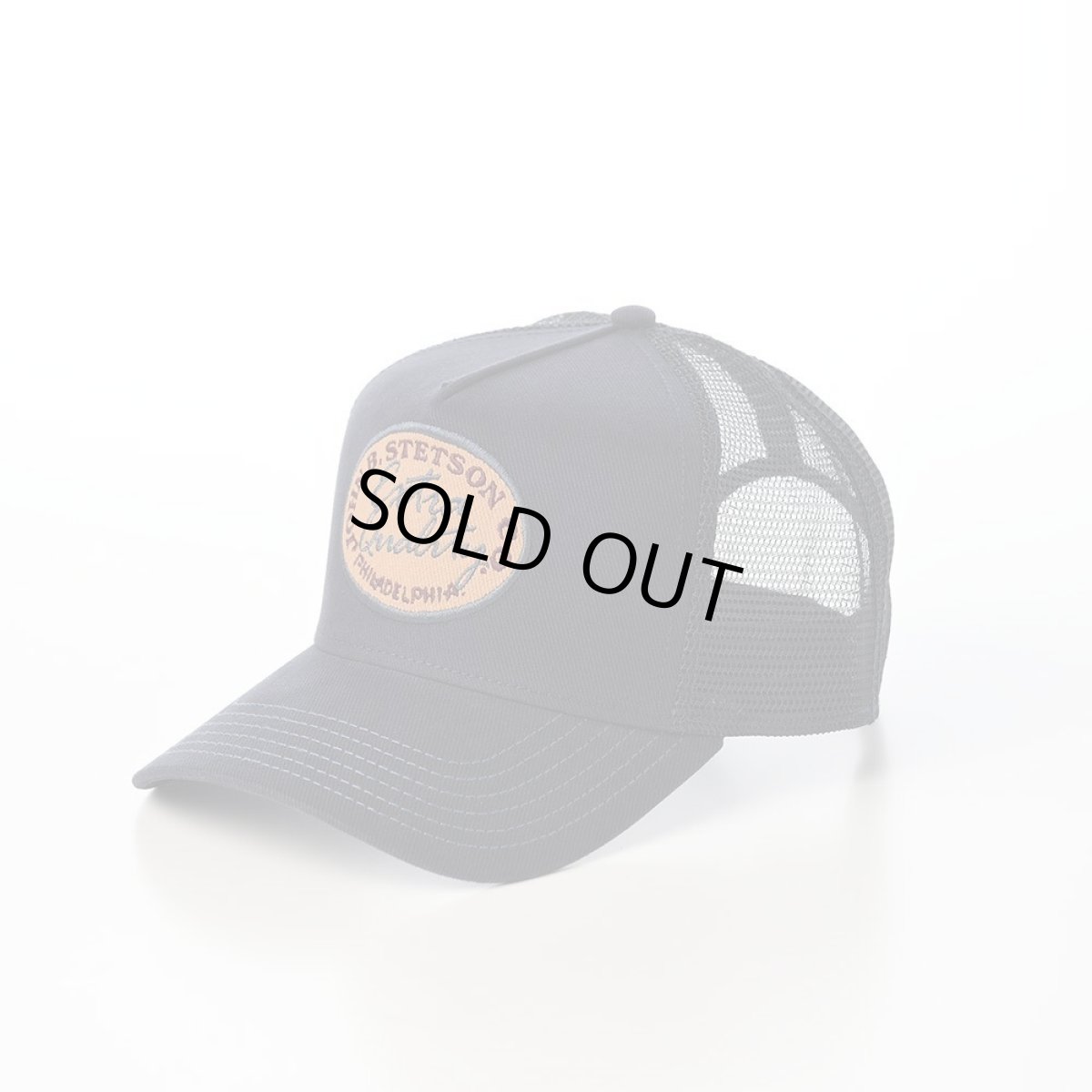 画像1: TRUCKER CAP VINTAGE BRUSHED TWILL（トラッカーキャップ ヴィンテージブラッシュツイル） ST264EU ネイビー (1)