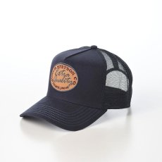 画像1: TRUCKER CAP VINTAGE BRUSHED TWILL（トラッカーキャップ ヴィンテージブラッシュツイル） ST264EU ネイビー (1)