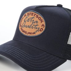 画像3: TRUCKER CAP VINTAGE BRUSHED TWILL（トラッカーキャップ ヴィンテージブラッシュツイル） ST264EU ネイビー (3)