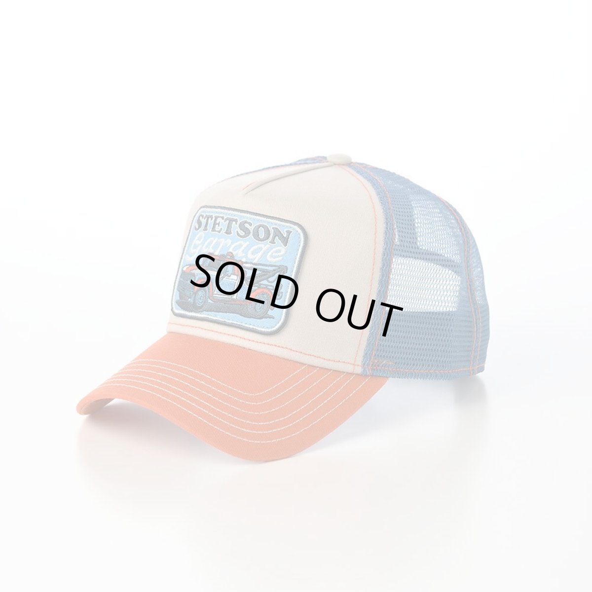 画像1: TRUCKER CAP STETSON's GARAGE（トラッカーキャップ ステットソンズ ガレージ） ST265EU オレンジ (1)