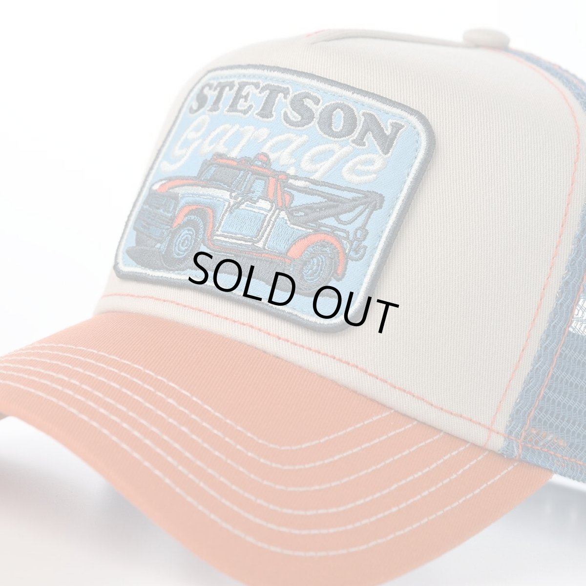 画像3: TRUCKER CAP STETSON's GARAGE(トラッカーキャップ ステットソンズ ガレージ) ST265EU オレンジ (3)
