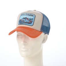 画像5: TRUCKER CAP STETSON's GARAGE（トラッカーキャップ ステットソンズ ガレージ） ST265EU オレンジ (5)