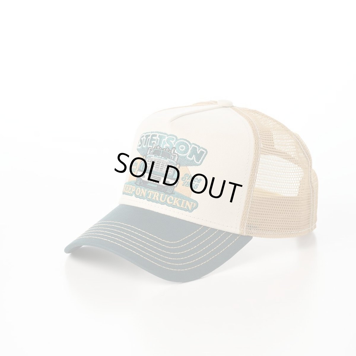 画像1: TRUCKER CAP KEEP ON TRUCKING（トラッカーキャップ キープオントラッキング） ST266EU グリーン (1)