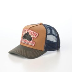 画像1: TRUCKER CAP MOTORCYCLE（トラッカーキャップ モーターサイクル） ST267EU ベージュ (1)
