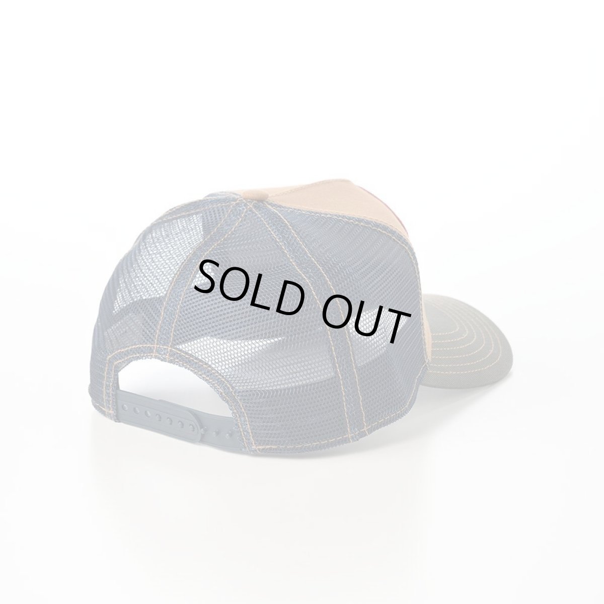 画像2: TRUCKER CAP MOTORCYCLE(トラッカーキャップ モーターサイクル) ST267EU ベージュ (2)