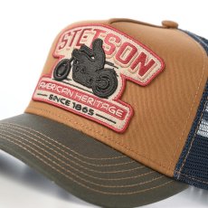 画像3: TRUCKER CAP MOTORCYCLE（トラッカーキャップ モーターサイクル） ST267EU ベージュ (3)
