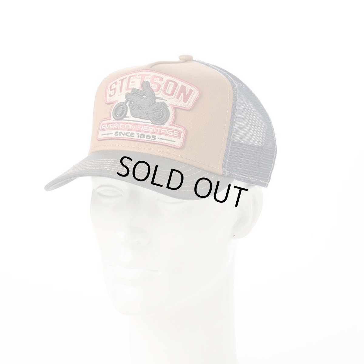 画像5: TRUCKER CAP MOTORCYCLE(トラッカーキャップ モーターサイクル) ST267EU ベージュ (5)
