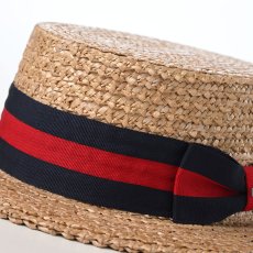 画像4: NATURAL STRAW BOTER HAT（ナチュラルストロー ボーターハット） ST271EU ナチュラル (4)