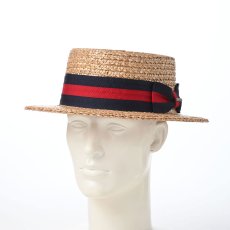 画像6: NATURAL STRAW BOTER HAT（ナチュラルストロー ボーターハット） ST271EU ナチュラル (6)
