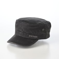 画像1: ARMY DE GAULLE CAP（アーミー ドゴールキャップ） ST284EU ブラック (1)