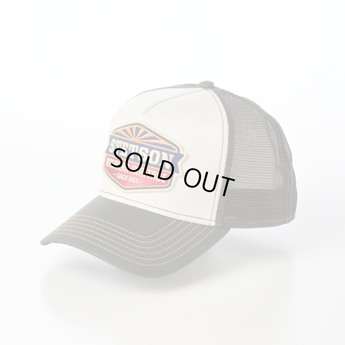 画像1: TRUCKER CAP SUN（トラッカーキャップ サン） ST287EU グリーン (1)