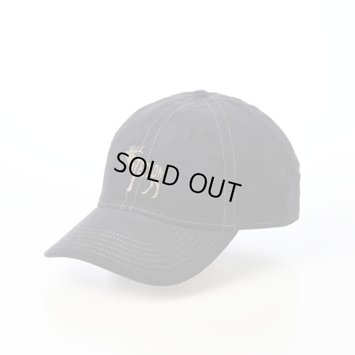 画像1: BASEBALL CAP DEER（ベースボールキャップ ディア） ST308EU ブラック (1)