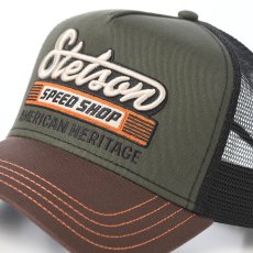 画像3: TRUCKER CAP SPEED SHOP（トラッカーキャップ スピードショップ） ST311EU オリーブ (3)