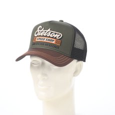 画像5: TRUCKER CAP SPEED SHOP（トラッカーキャップ スピードショップ） ST311EU オリーブ (5)
