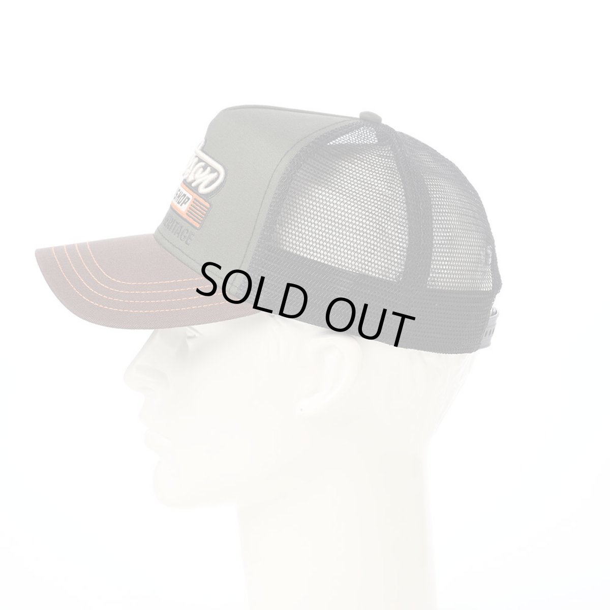 画像6: TRUCKER CAP SPEED SHOP（トラッカーキャップ スピードショップ） ST311EU オリーブ (6)