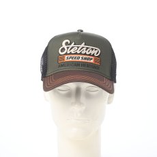 画像7: TRUCKER CAP SPEED SHOP（トラッカーキャップ スピードショップ） ST311EU オリーブ (7)