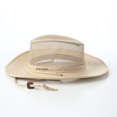 画像2: OUTDOOR AIR LONG BRIM HAT（アウトドア エア ロングブリム ハット） ST316EU ベージュ (2)