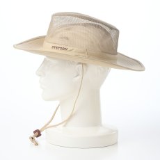 画像8: OUTDOOR AIR LONG BRIM HAT（アウトドア エア ロングブリム ハット） ST316EU ベージュ (8)