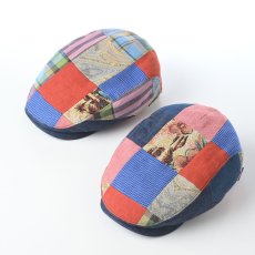 画像4: COLORFUL PATCHWORK HUNTING（カラフル パッチワーク ハンチング） ST319EU マルチ (4)