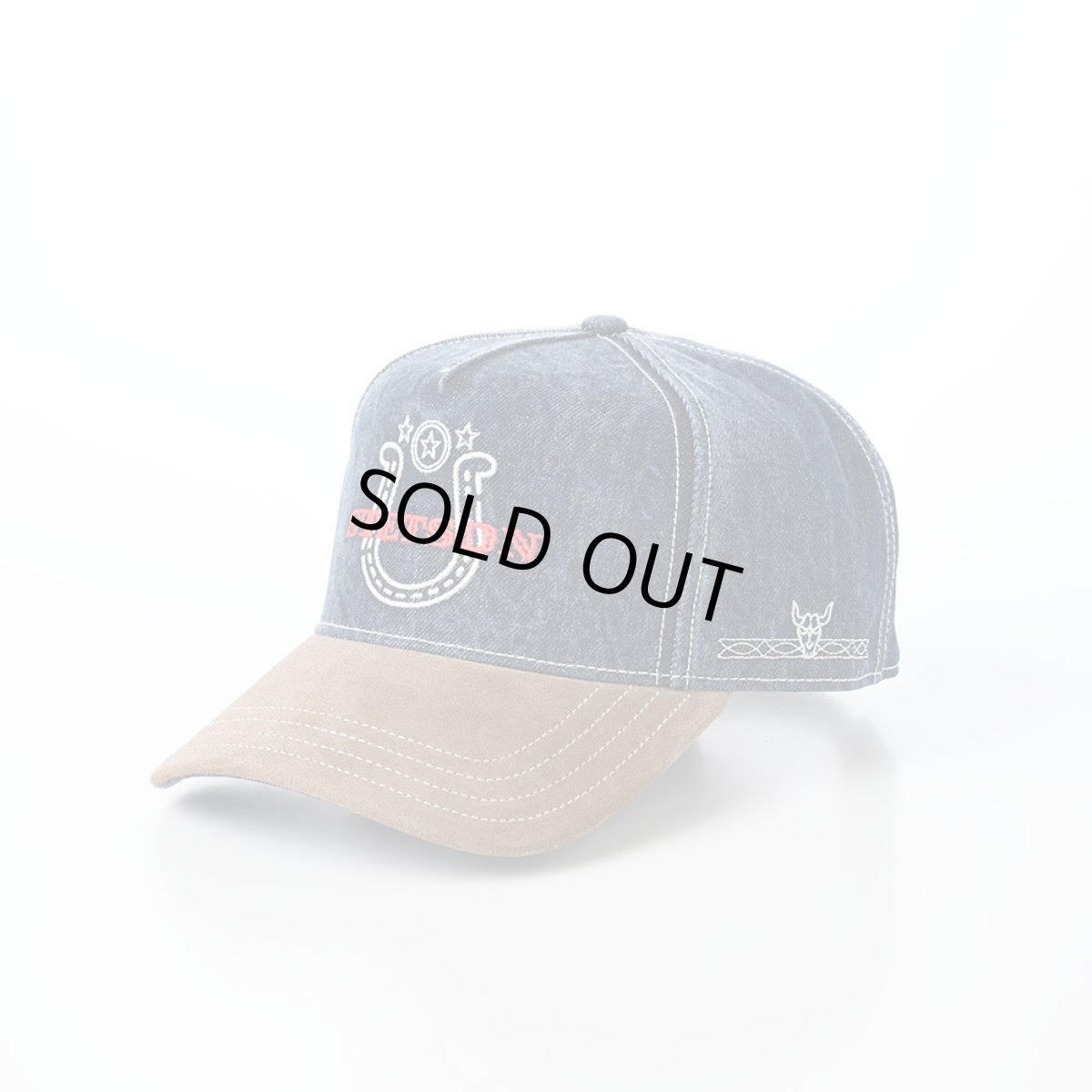 画像1: TRUCKER CAP DENIM WESTERN（トラッカーキャップ デニム ウエスタン） ST325EU ネイビー (1)