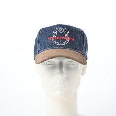 画像7: TRUCKER CAP DENIM WESTERN（トラッカーキャップ デニム ウエスタン） ST325EU ネイビー (7)