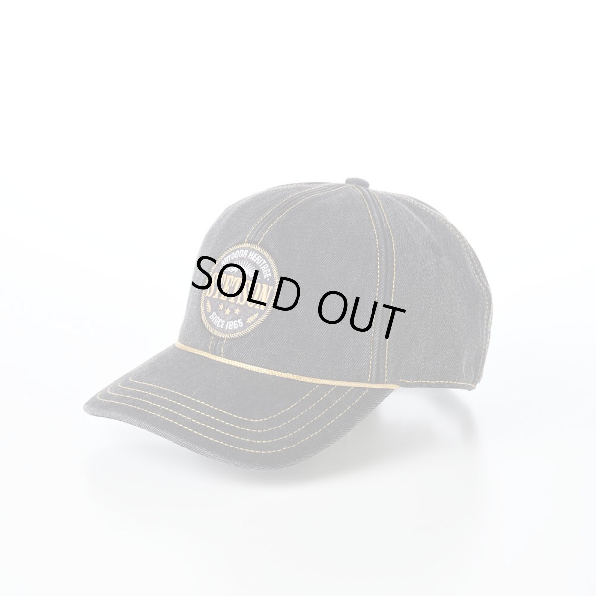 画像1: BASEBALL CAP OUTDOOR HERITAGE（ベースボールキャップ アウトドア ヘリテージ） ST326EU ブラック (1)