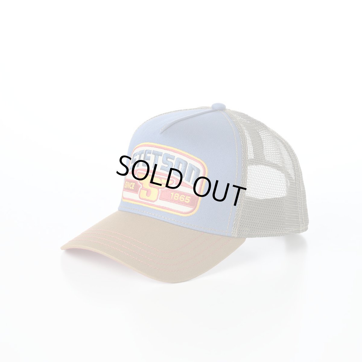 画像1: TRUCKER CAP S WING（トラッカーキャップ S ウィング） ST329EU カーキ (1)