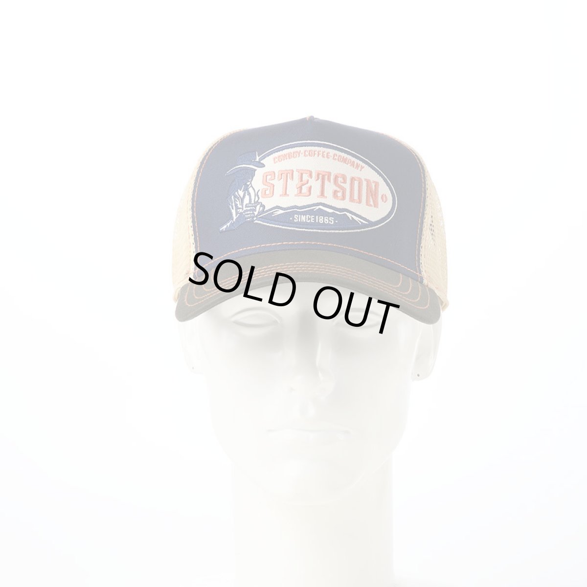 画像7: TRUCKER CAP COWBOY COFFEE（トラッカーキャップ カウボーイ コーヒー） ST331EU オリーブ (7)