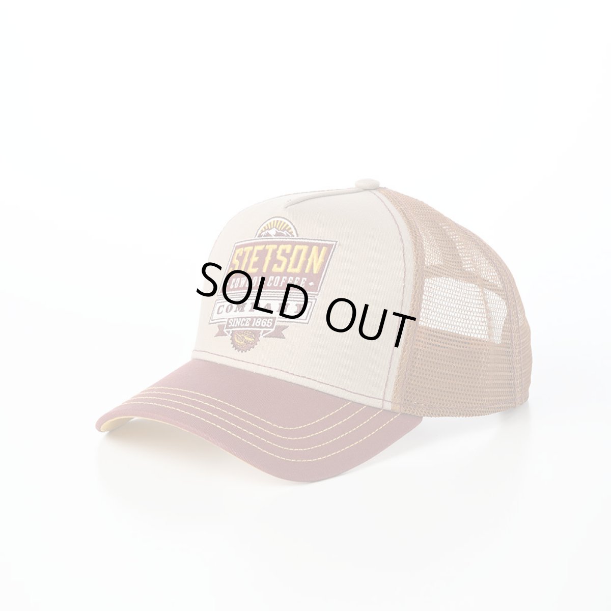 画像1: TRUCKER CAP BARISTA COMPANY（トラッカーキャップ バリスタカンパニー） ST332EU ブラウン (1)