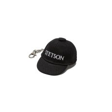 画像1: STETSON MINI CAP KEY RING（ステットソン ミニキャップ キーリング） SE888 ブラック (1)