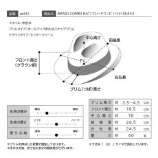 画像9: BRAID COMBI HAT（ブレードコンビ ハット）SE442 オリーブ (9)