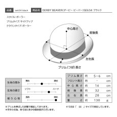 画像8: DERBY BEAVER（ダービー ビーバー）SE634 ブラック (8)