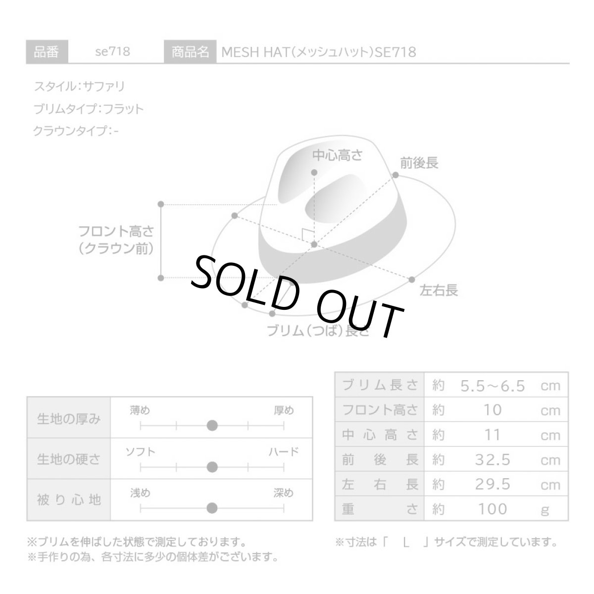 画像8: MESH HAT（メッシュハット）SE718 ブラック (8)