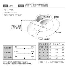 画像9: HERITAGE BANDANA PANAMA（ヘリテージ バンダナ パナマ） SE872 キャメル (9)