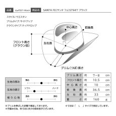 画像6: SANTA FE（サンタ フェ）ST947 ブラック (6)