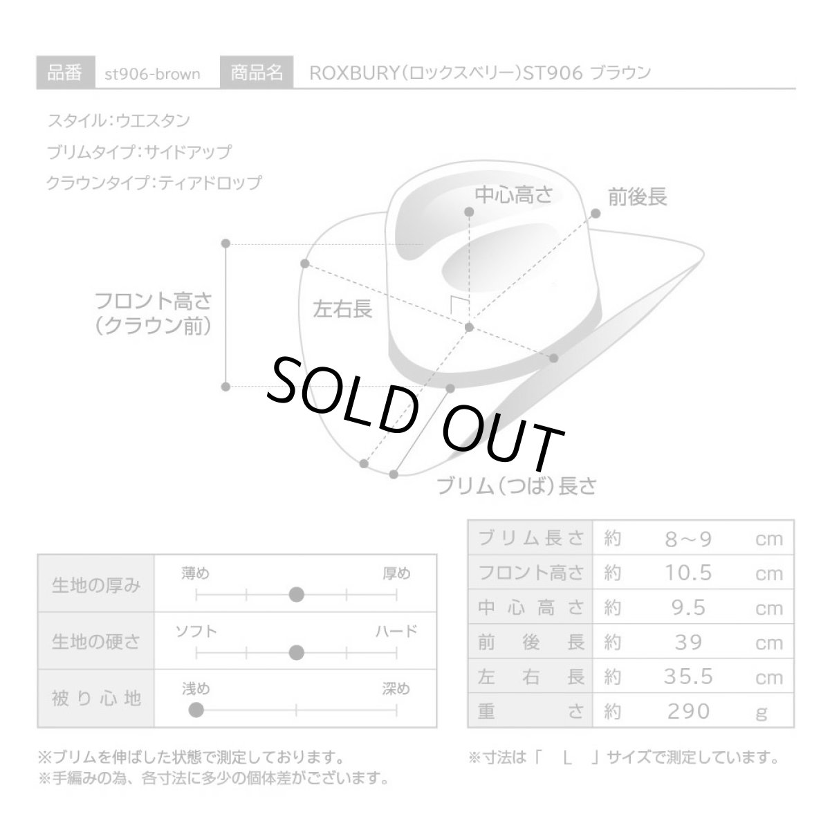画像8: ROXBURY(ロックスベリー)ST906 ブラウン (8)
