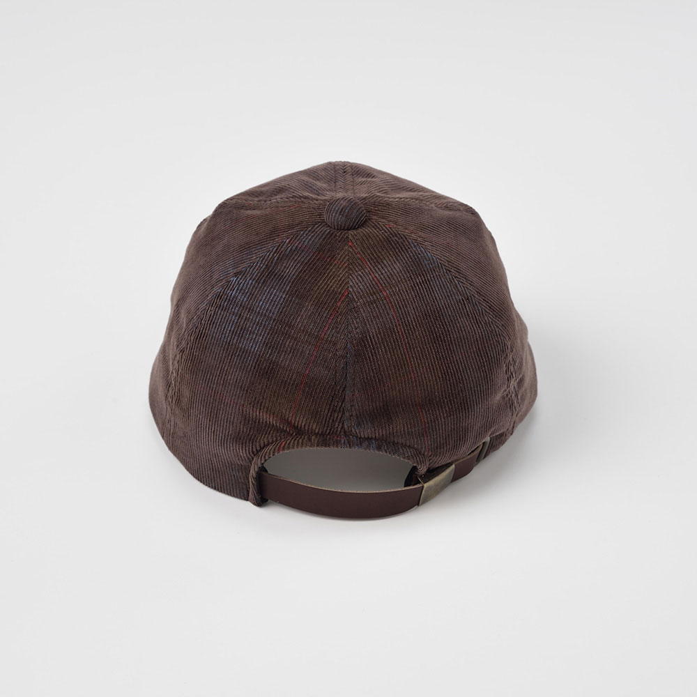 CHECK CORDUROY CAP（チェックコーデュロイキャップ）SE491 ブラウン