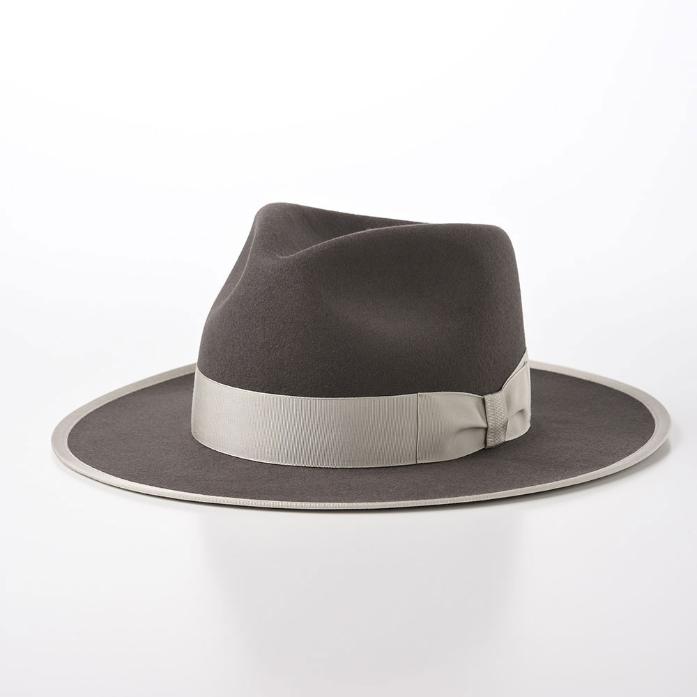 画像1: 【今井翼監修】FUR Long Brim Hat（ファーロングブリムハット）SE604  グレー (1)