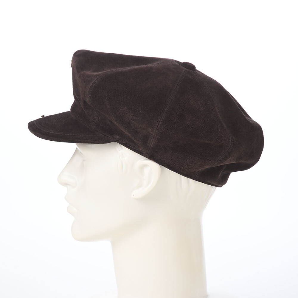 画像7: PIG SUEDE CASKET(ピッグスエード キャスケット) SE829 ダークブラウン (7)