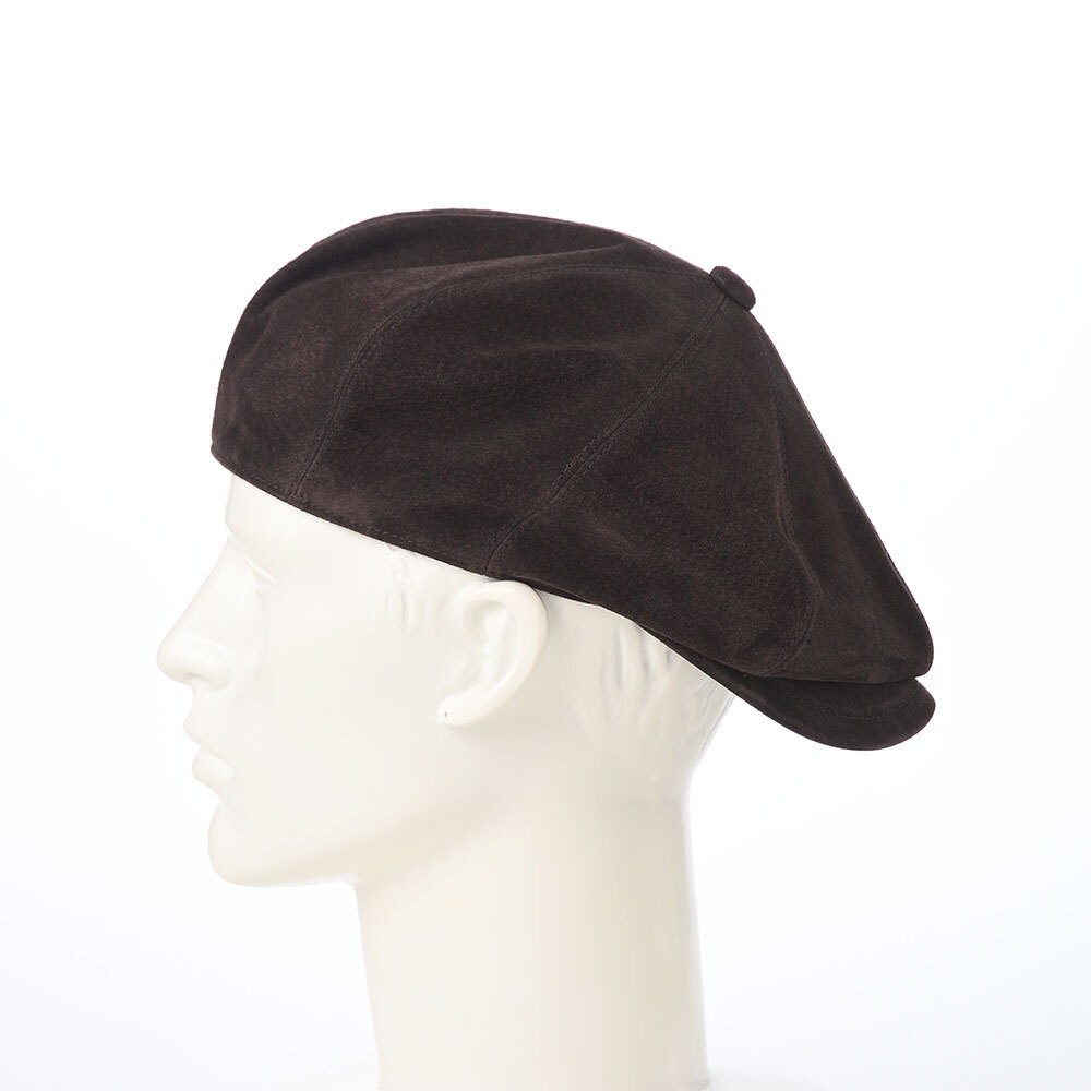 画像8: PIG SUEDE CASKET(ピッグスエード キャスケット) SE829 ダークブラウン (8)