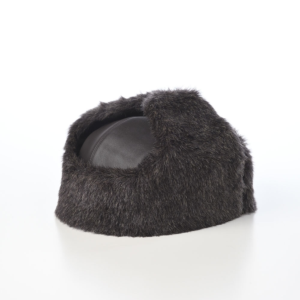 画像2: LAMB LEATHER FLIGHT CAP(ラムレザー フライトキャップ) SE840 ダークブラウン (2)