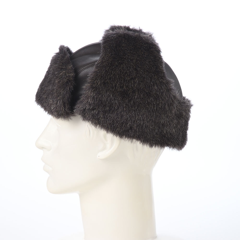 画像7: LAMB LEATHER FLIGHT CAP(ラムレザー フライトキャップ) SE840 ダークブラウン (7)