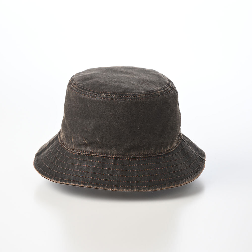 画像3: PU COATING BUCKET HAT(PUコーティング バケットハット) ST234 ダークブラウン (3)