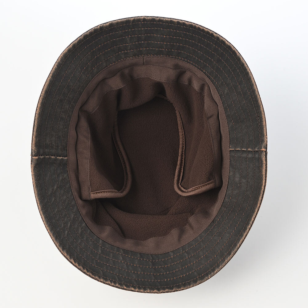 画像5: PU COATING BUCKET HAT(PUコーティング バケットハット) ST234 ダークブラウン (5)